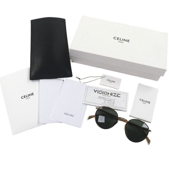 Celine Boston Eyewear Sunglasses Brown Gold main image 13
